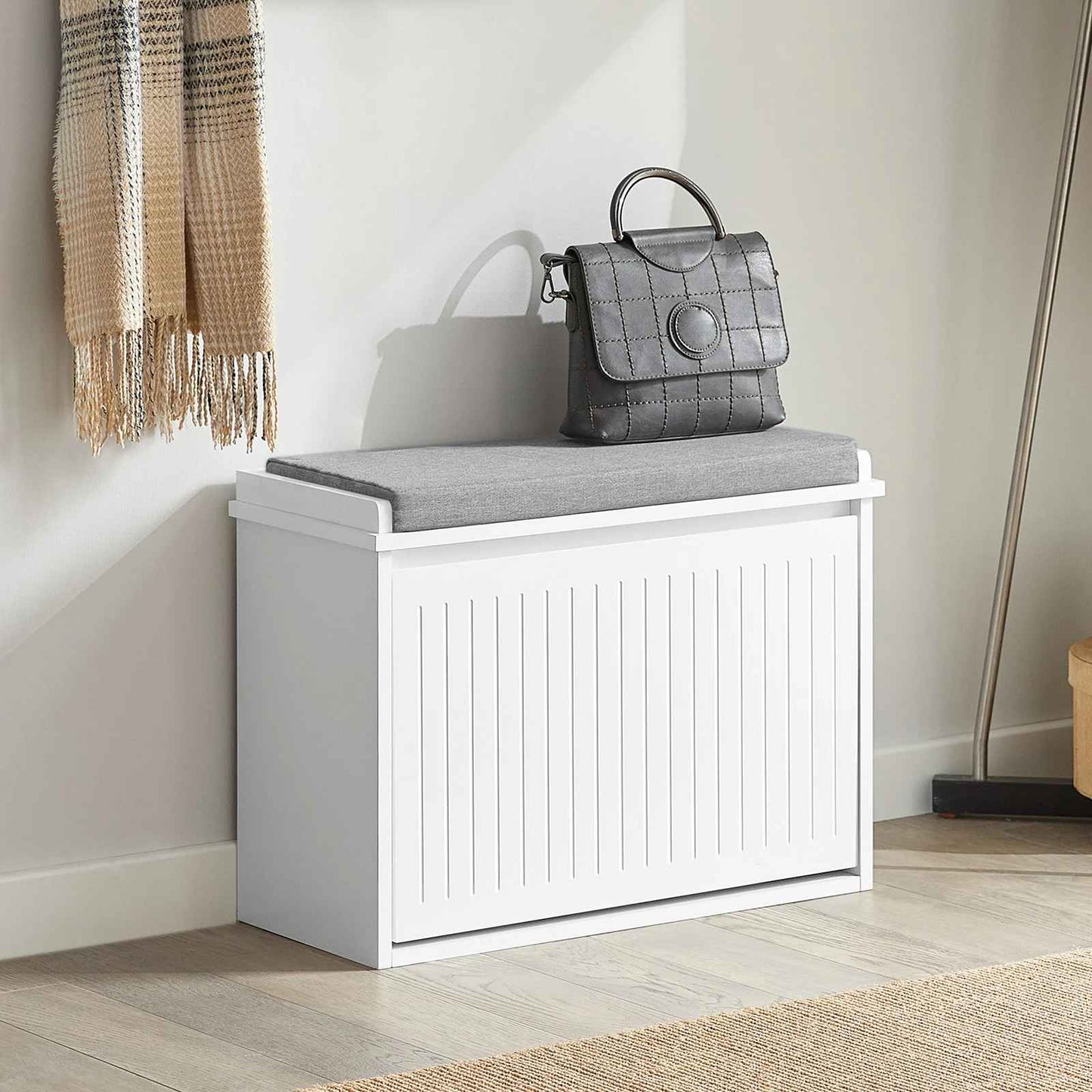 banc rangement chaussures elegance avec sac