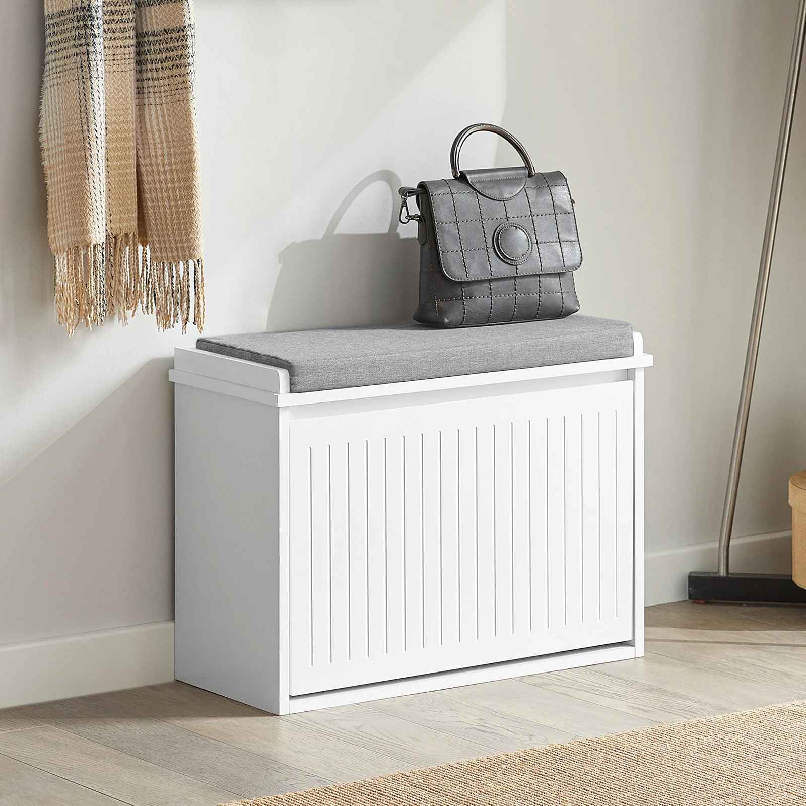 banc rangement chaussures elegance avec sac