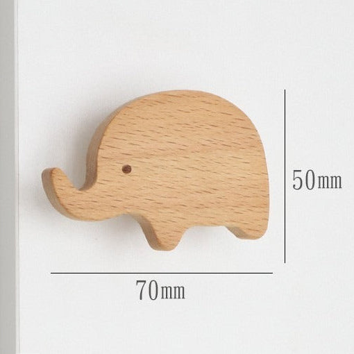 crochet mural scandi naturel elephant