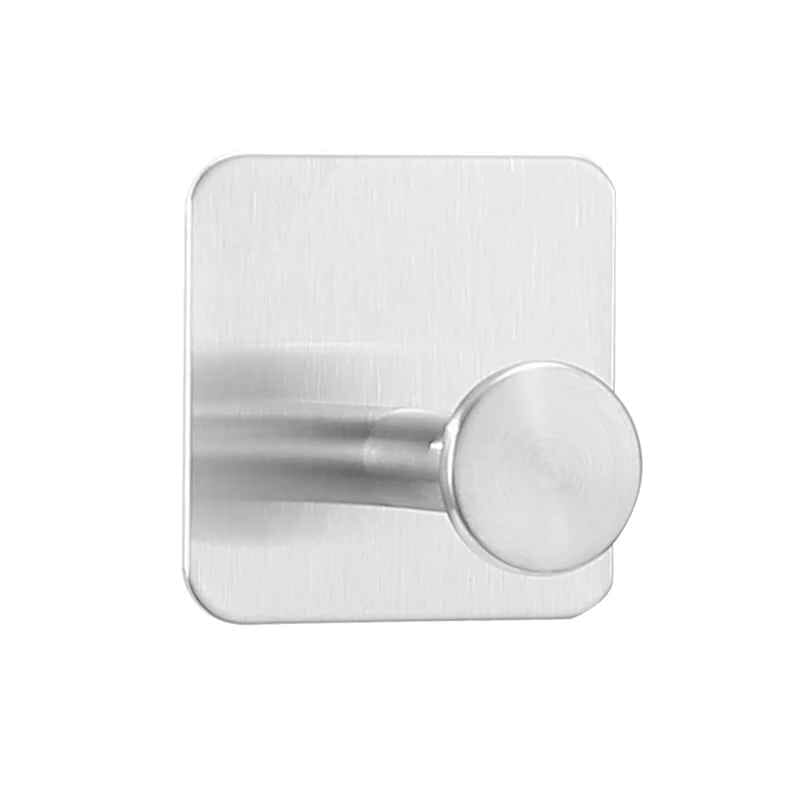 Crochets Muraux | Adhésifs sans perçage crochet mural Rangement signature Argent