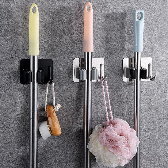 crochets muraux balais avec eponge