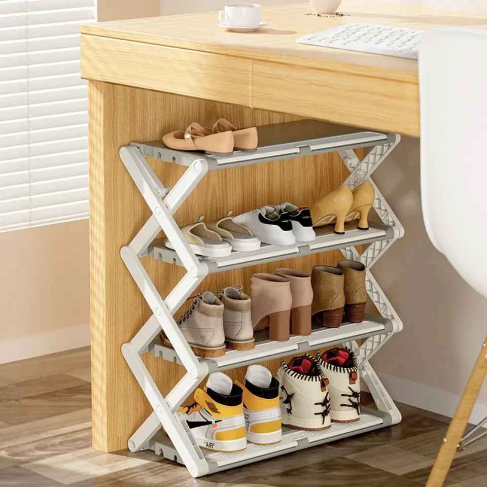 Étagère à chaussures CompactFold sous bureau