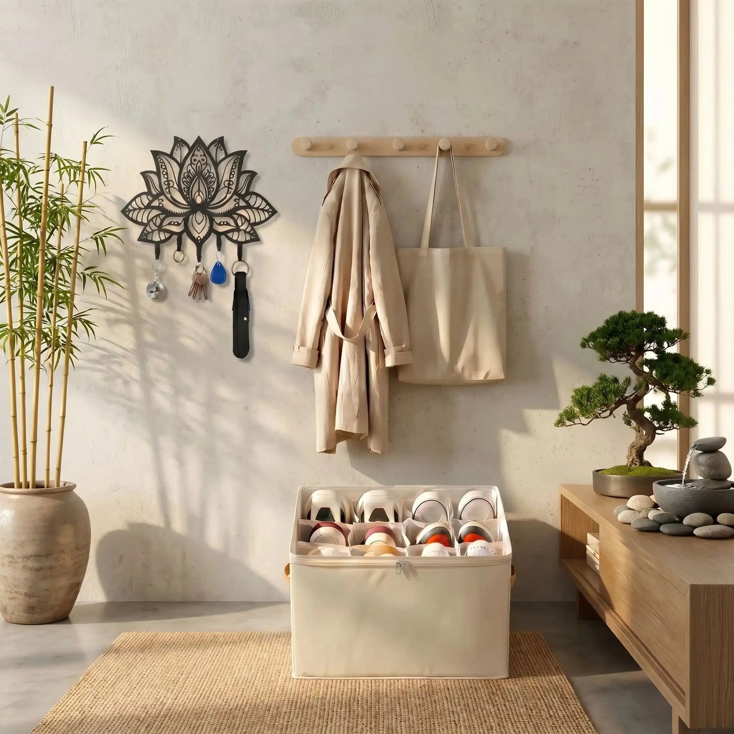 Ensemble rangement entree NORDEN Zen