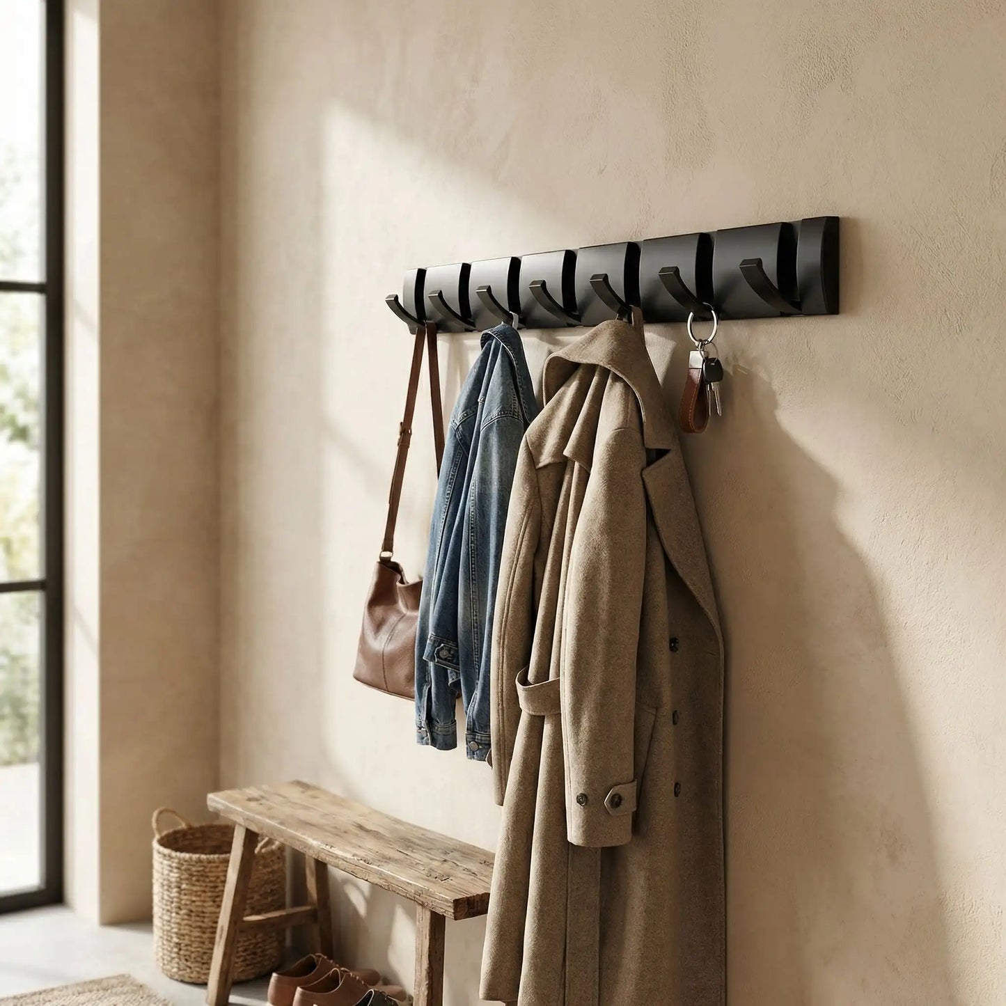 Patere mural en aluminium