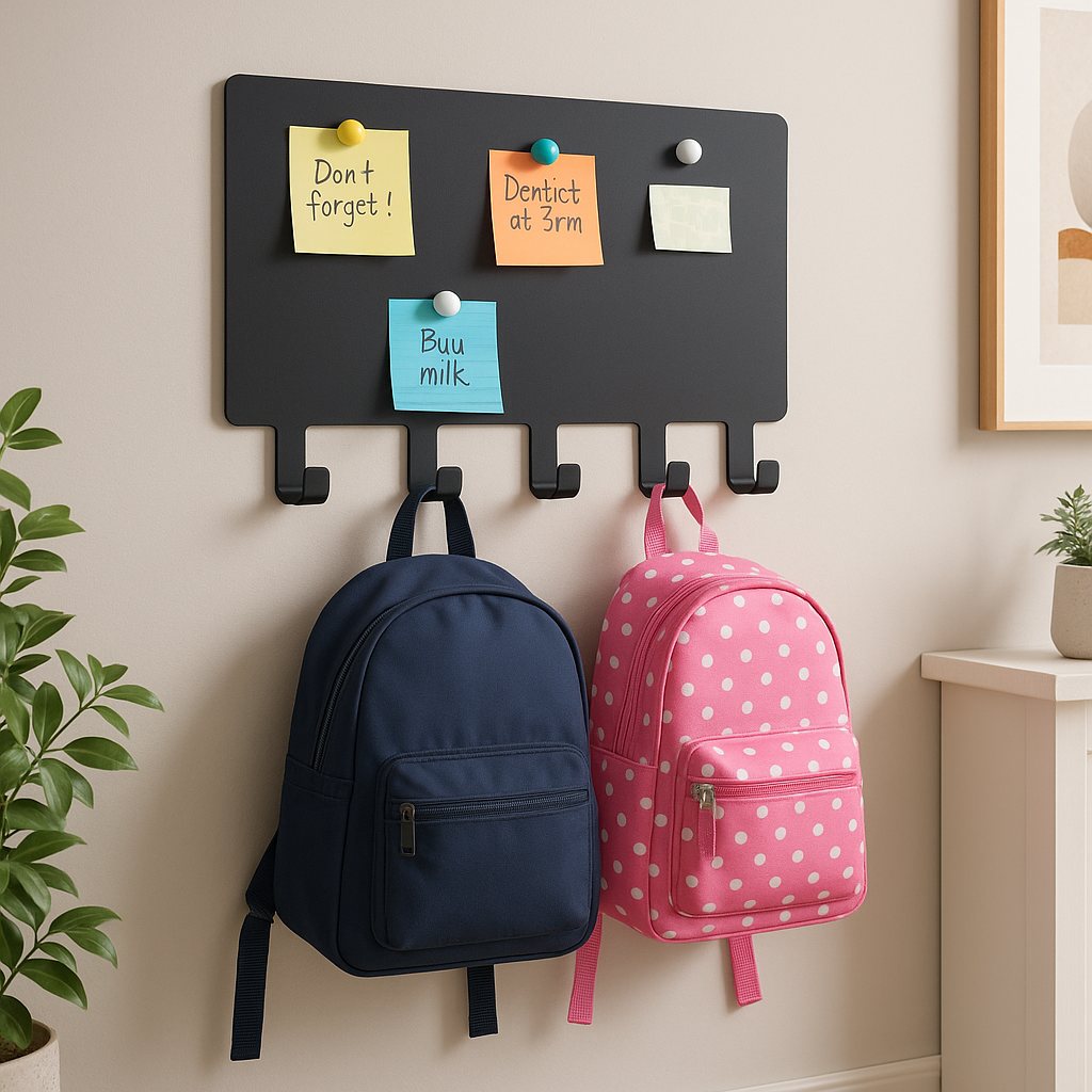 porte cle mural avec sacs