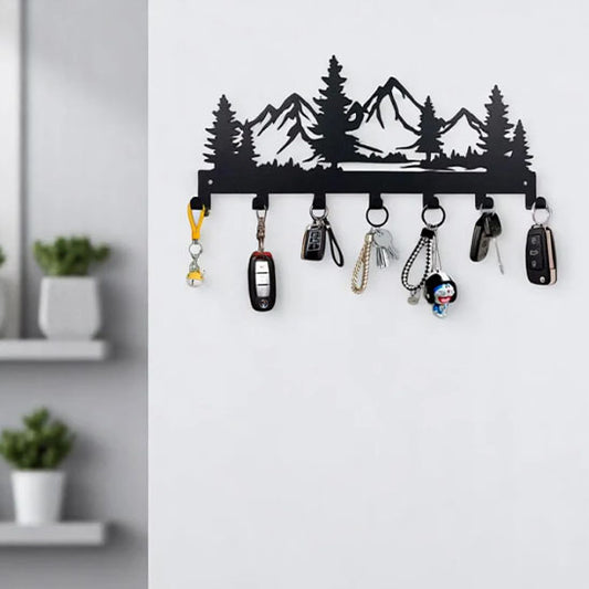porte cles mural mountain dans un bureau
