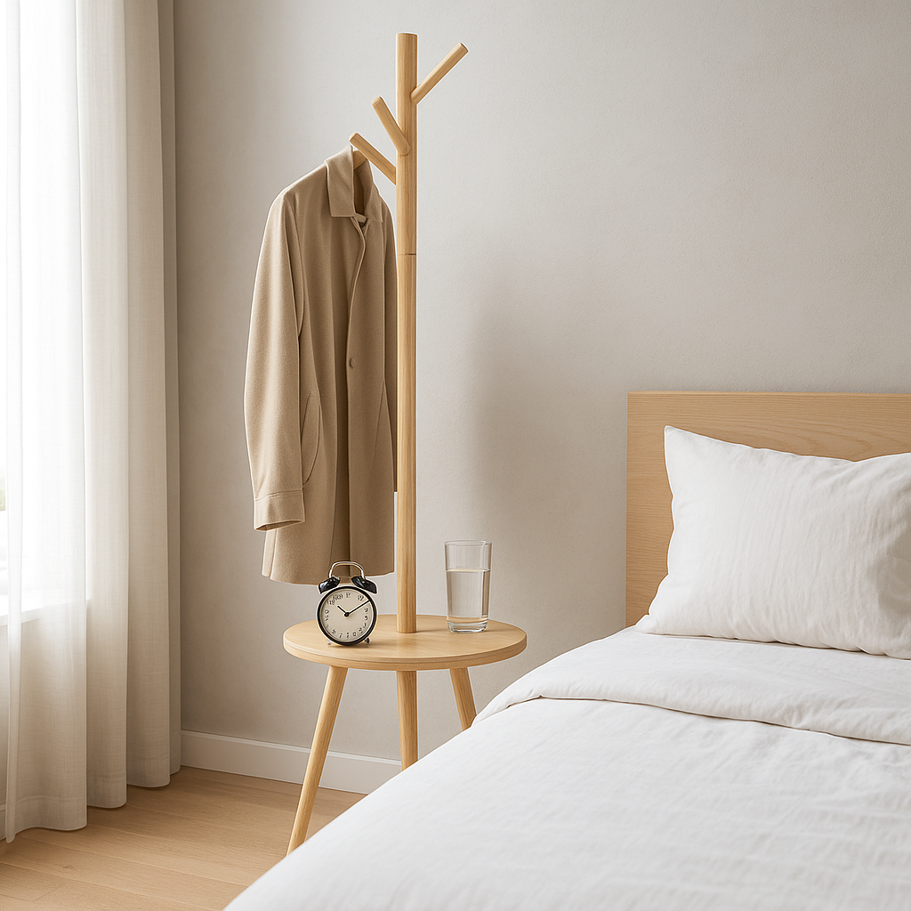 porte manteau bois chambre a coucher
