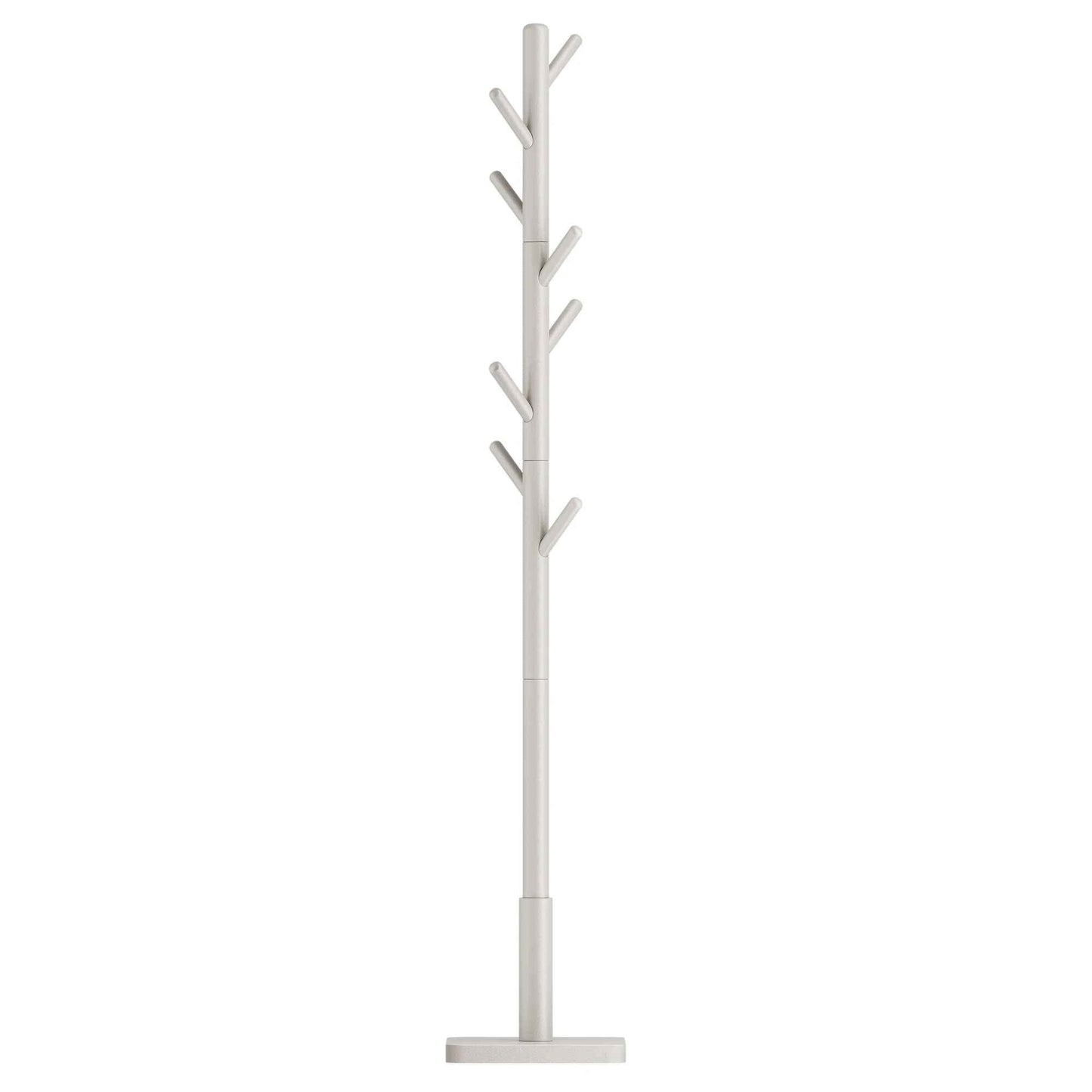 Porte-manteau sur pied Juchoir en bois d'hévéa couleur blanc pour une entrée moderne
