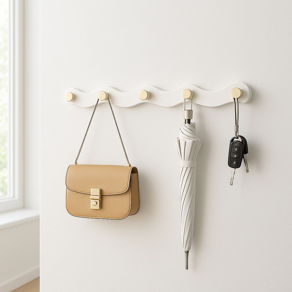 porte manteau mural avec parapluie sac et cles