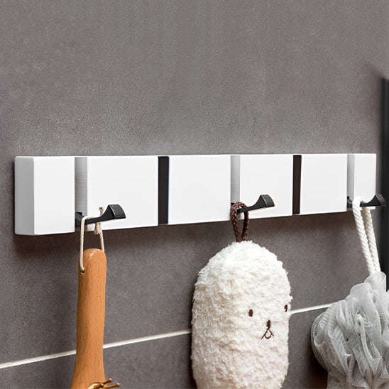 porte manteau mural bois bambou blanc