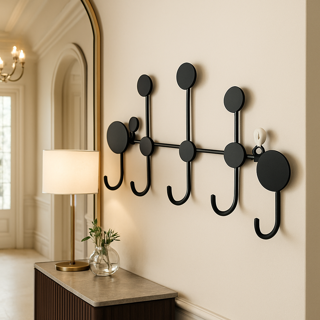 porte manteau mural design dans une entree chic