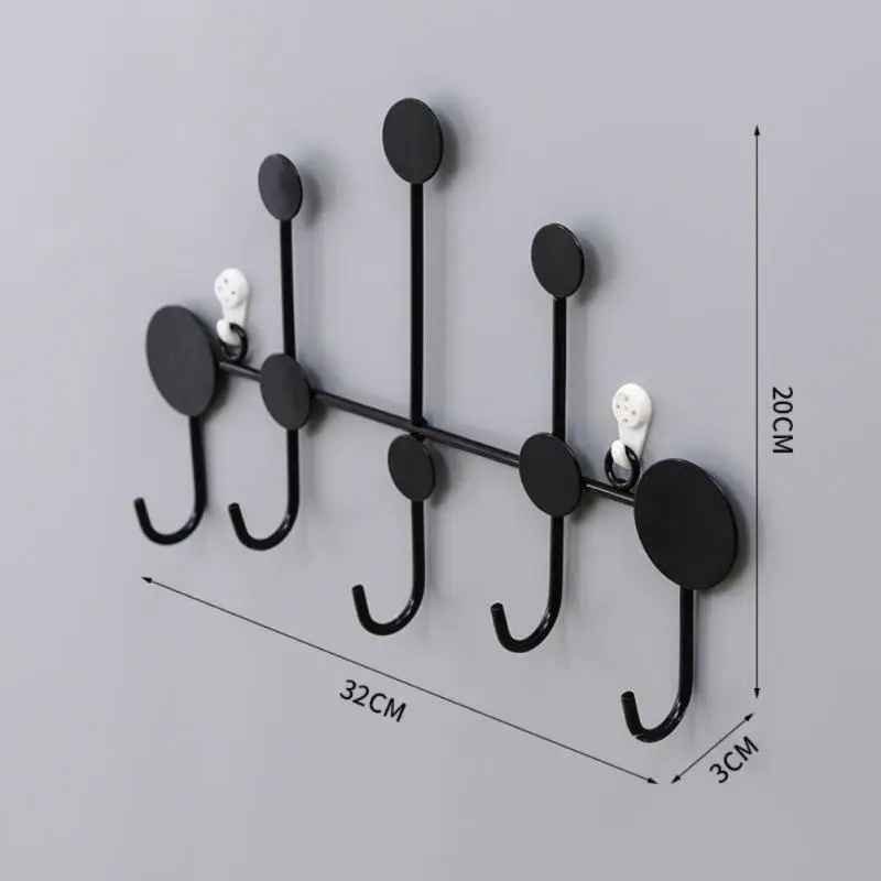 porte manteau mural disign noir