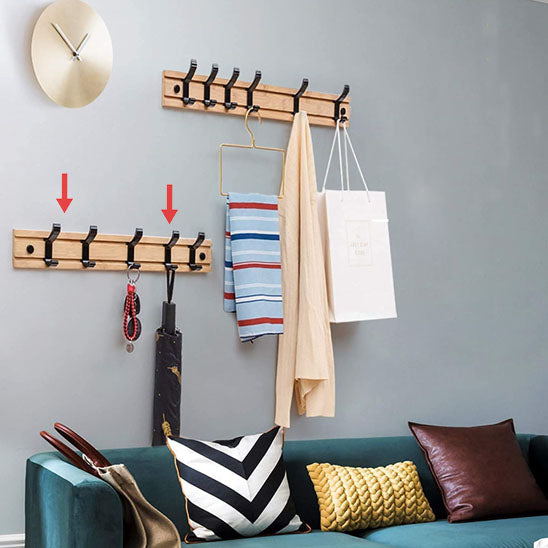 porte manteau mural en bois slidinghook dans un salon