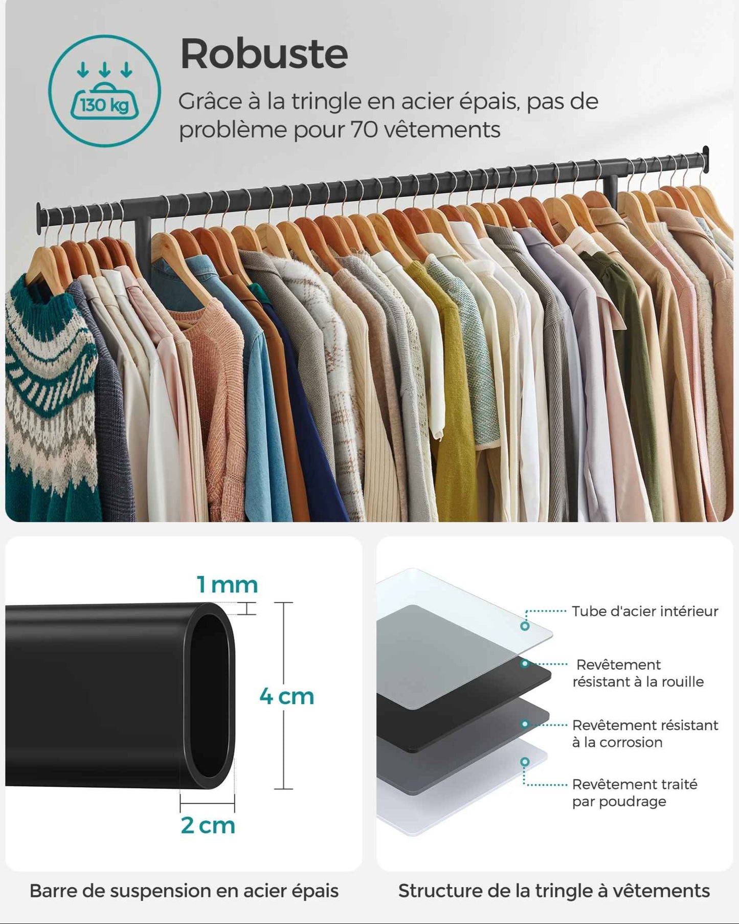 porte manteau prostyle robustesse