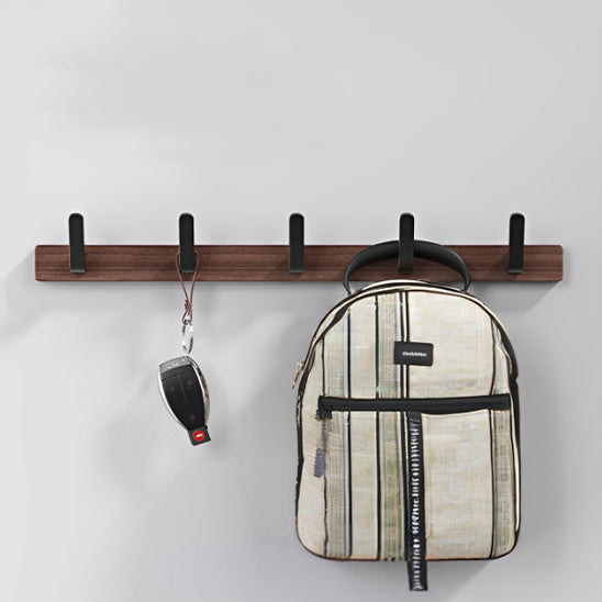 porte manteaux mural nan noir avec sac et cles