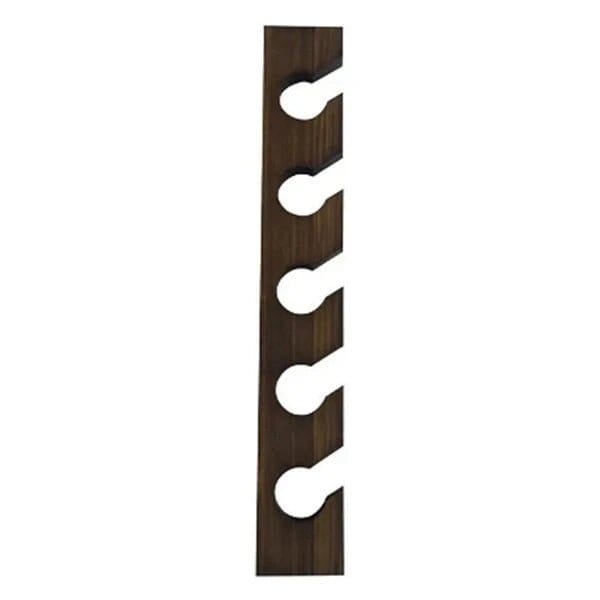 Range-Casquette Mural | Bois 5 Supports L'Exposeur™ Porte-casquette Rangement signature Brun