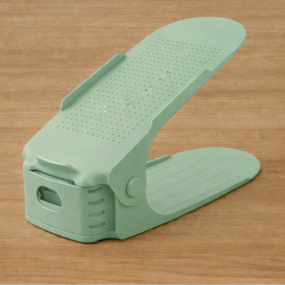 Rangement chaussure FJELL™ réglable en PP haute densité vert pour entrée organisée et harmonieuse