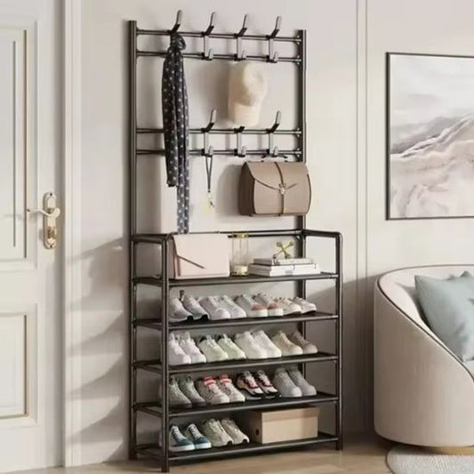 rangement chaussures gain de place OrganizHome™ noir avec sac