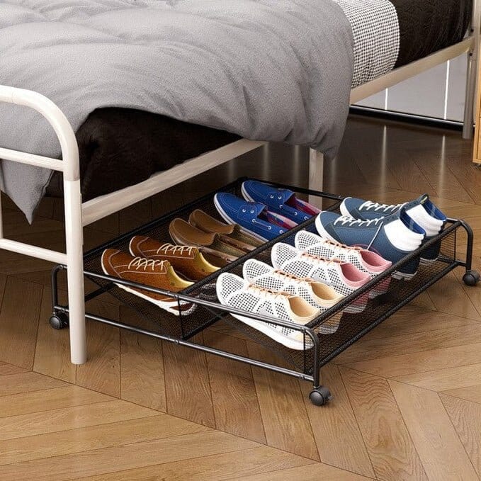Rangement Chaussures | Modèle Sous Lit à Roulettes Signature™ Rangement chaussures Rangement signature