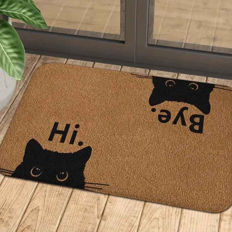 Tapis d'entrée intérieur original | Chat Noir - Rangement signature