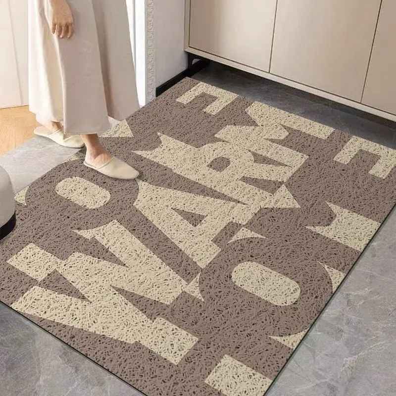 Tapis entree gris warm home