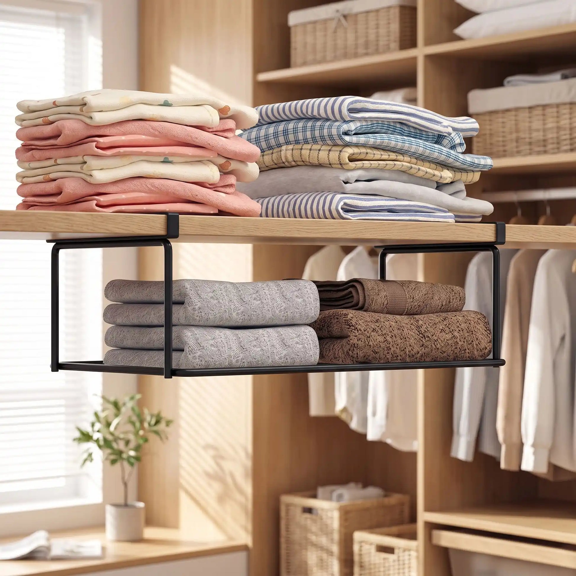 Etagere a chaussures FJELL™ suspendue ShoeHook noire design pour entree moderne et sans encombrement polyvalent