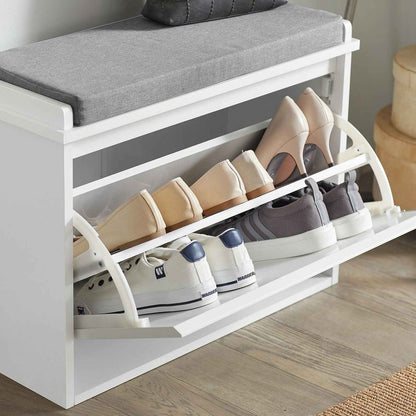 banc rangement chaussures elegance ouvert