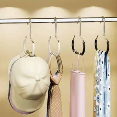 Cintre Durable Élégance noir et blanc