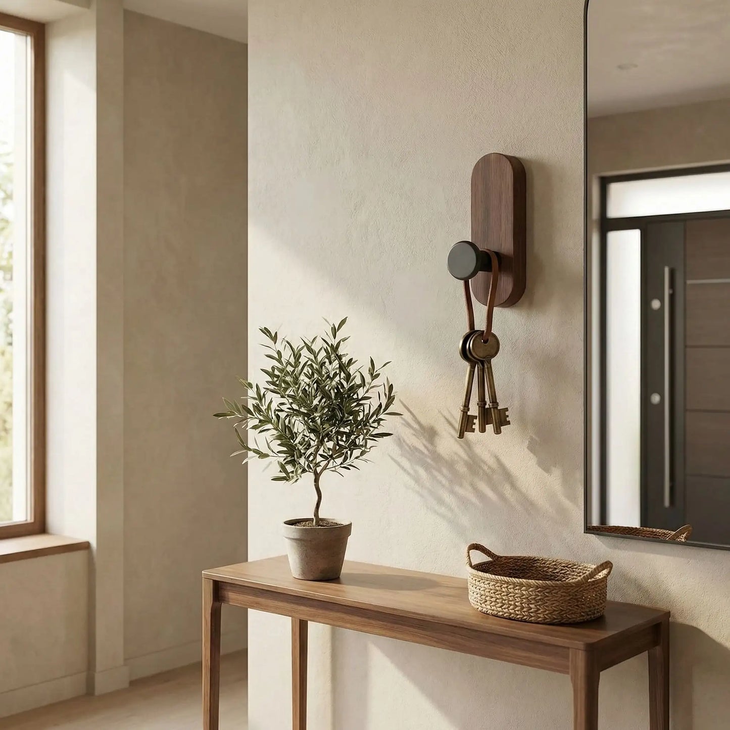 Crochet adhésif avec clés