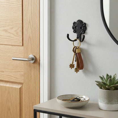 Crochet mural antique clés