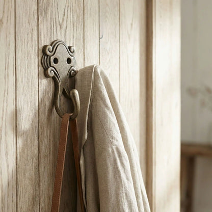 Crochet mural antique décoratif bronze