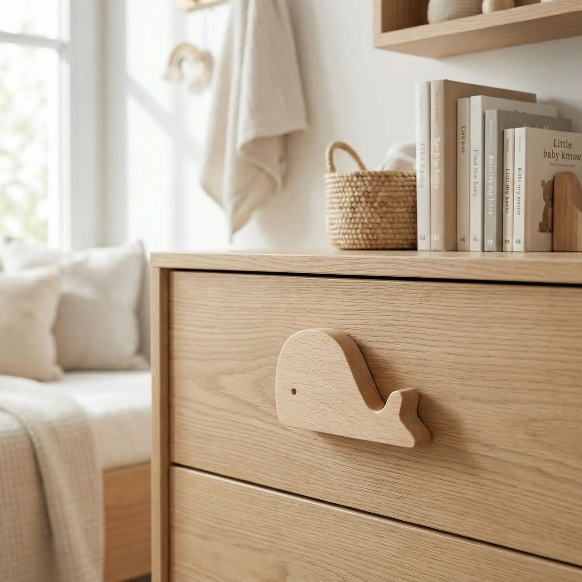 Crochet mural baleine Scandi Naturel