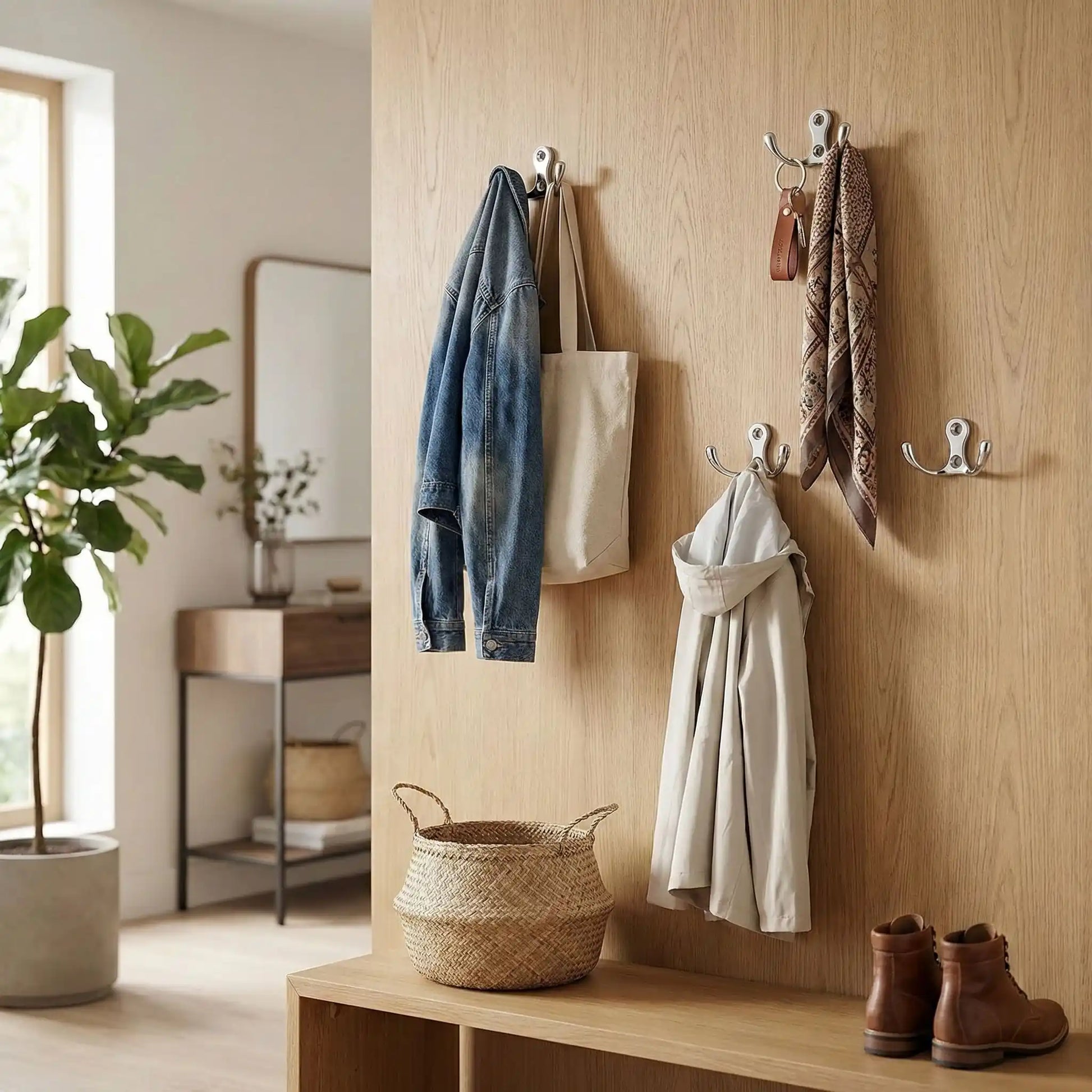 Crochet mural design double entrée