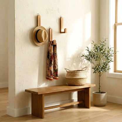 Crochet Mural en Bois | Design AdheStrong crochet mural en bois Rangement signature 