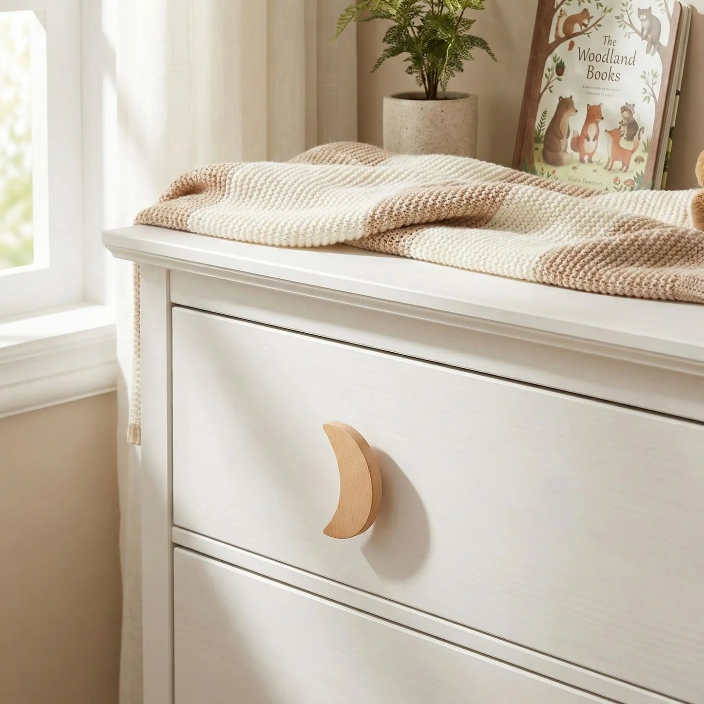 Crochet mural lune Scandi Naturel