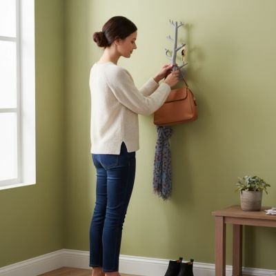 Crochet mural NoPerçage dans l'ebtré.e