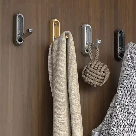 Crochet Mural | Pliable & Invisible Modèle Rond InvisibleHook™ Patère et Crochet Rangement signature 