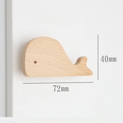 crochet mural scandi naturel baleine