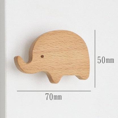 crochet mural scandi naturel elephant