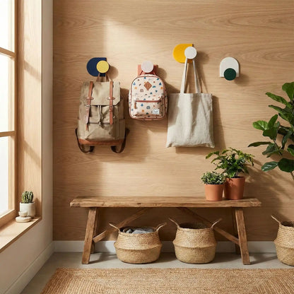 Crochets adhésifs avec sacs ColorPlus