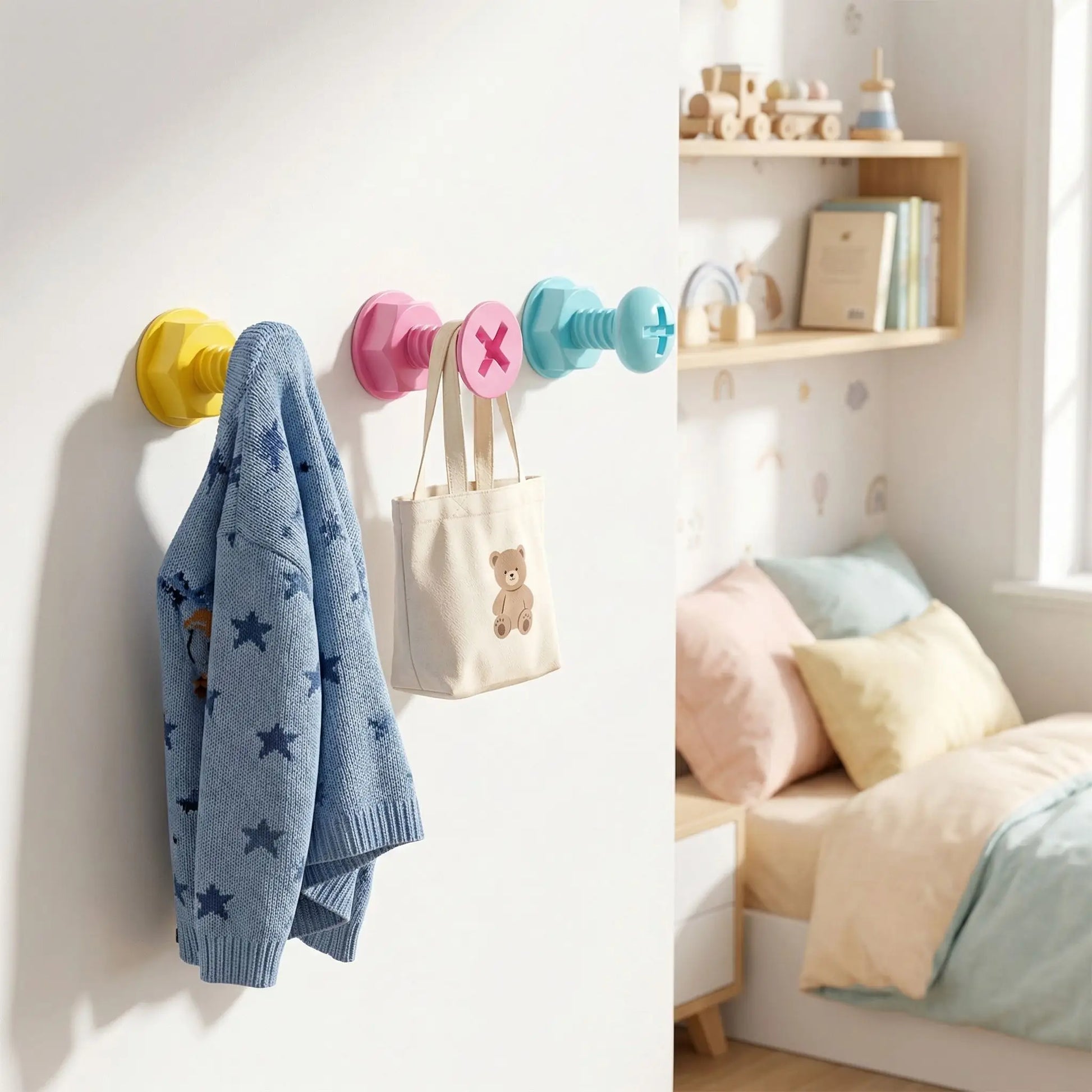Crochets adhésifs chambre enfants
