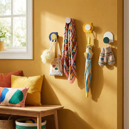 Crochets adhésifs ColorPlus dans une belle entrée colorée