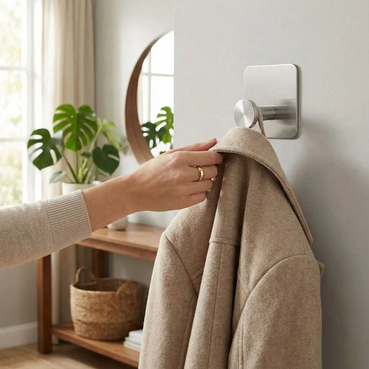 Crochets muraux adhésifs dans l'entrée