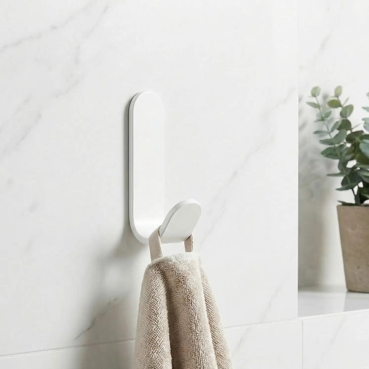 Crochets muraux adhésifs OrganizPro blanc