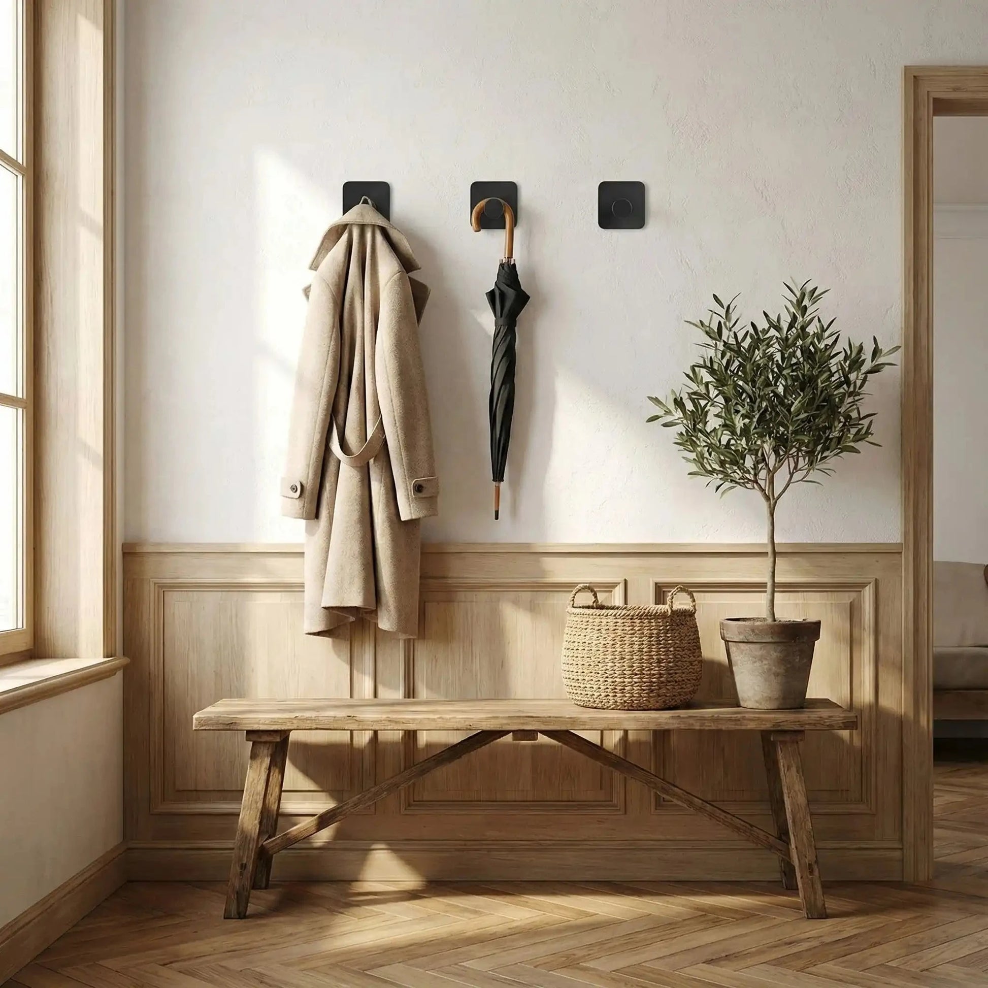 Crochets Muraux | Adhésifs sans perçage crochet mural Rangement signature 
