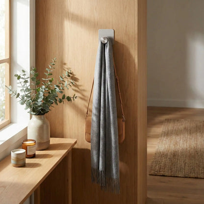 Crochets muraux adhésifs sans perçage avec sac et foulard