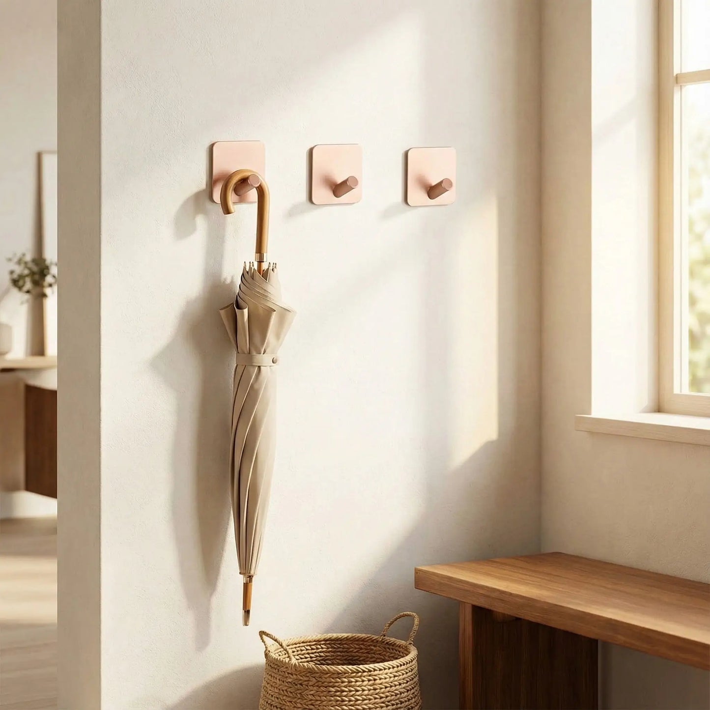 Crochets muraux avec parapluie DésiOrganiz