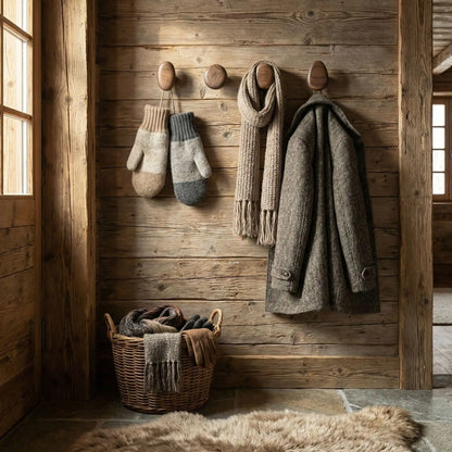 Crochets muraux chalet Scandinave Bois Design