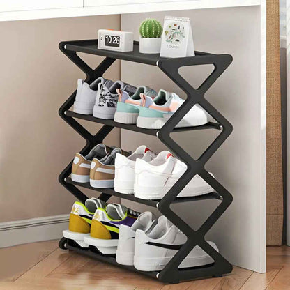 Étagère à chaussures CompactHome noir compacte