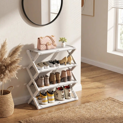 Etagere a chaussures CompactFold en PP haute densité pour optimiser l’espace